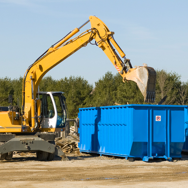 are there any restrictions on where a residential dumpster can be placed in Black River Michigan